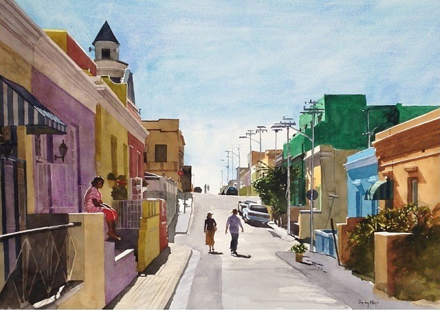 DENBY MEYER, Saturday Morning in Bokaap
2015, Watercolour on Paper