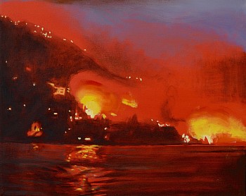 die brennenden wald xviii 40x50cm oil on canvas