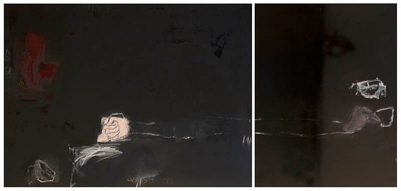 LORIENNE LOTZ, HOMAGE TO TAPIES AND SO AND SO ON... (DIPTYCH)
2015
