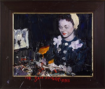 sold for sane aspirations 2015 oil on superwood and frame 55 x 65 cm.