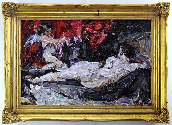 wac17523 the rokeby venus 2015 oil on superwood and found frame 67 x 93cm