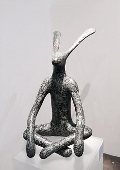 hare in the butterfly pose