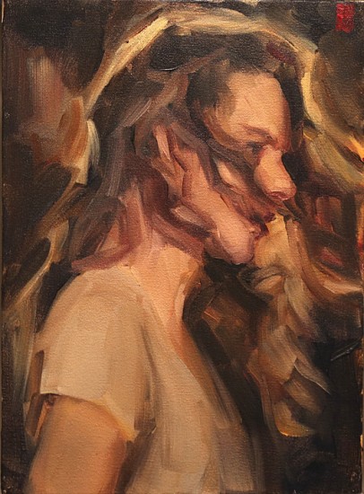 SASHA HARTSLIEF, Light in Hair
2016, Oil on Canvas