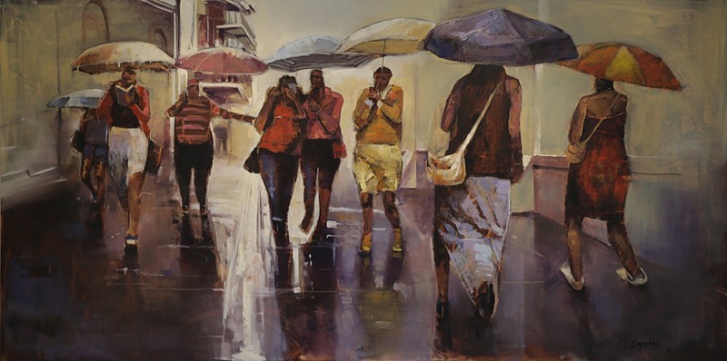 RICKY DYALOYI, Rainy Day
2015, Mixed Media on Canvas