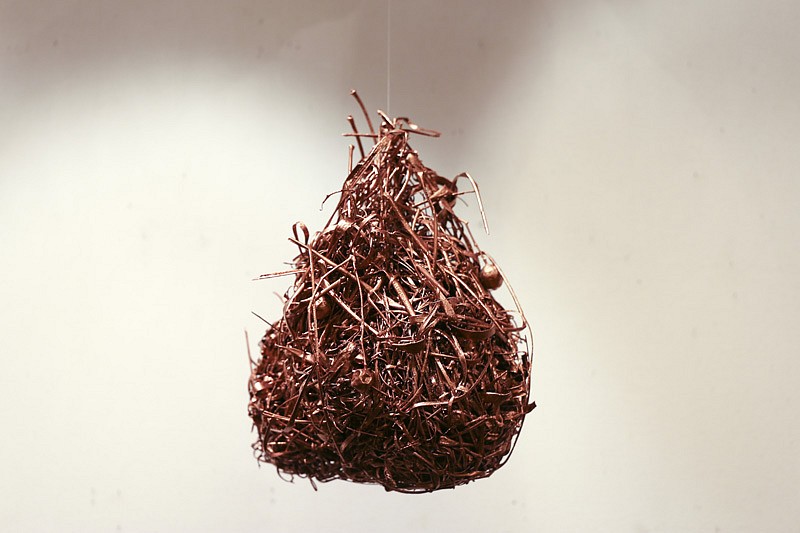 LYNETTE BESTER, Untitled (Rejected)
2016, Copper Electro-Plated Weaver Bird's Nest