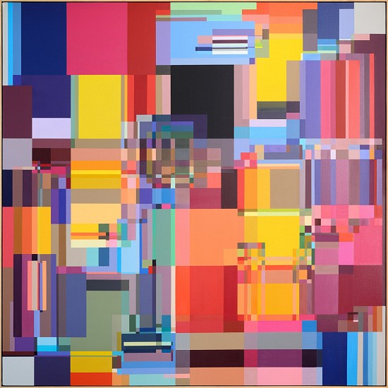 ANDRZEJ URBANSKI, A025-437-283-16
2016, Spray Paint on Canvas (Framed in Ash)
