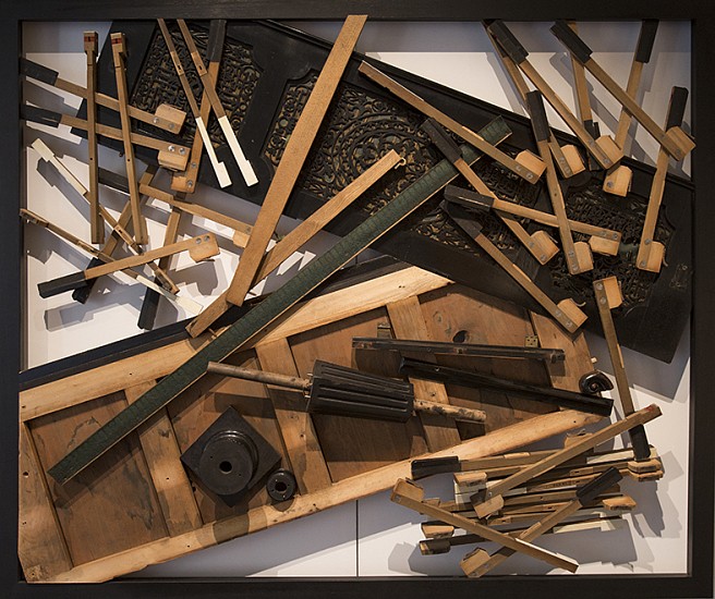 LYNETTE BESTER, Fissure II
2016, Wooden Components From 1890's Stand Up Piano Donated by Ilona Steverlynck-Mccallum
