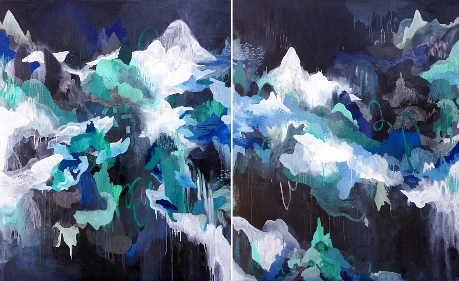 JUSTIN SOUTHEY, COULOIR (DIPTYCH)
2017, Oil on Canvas