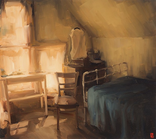 SASHA HARTSLIEF, ATTIC ROOM
2018, Oil on Canvas