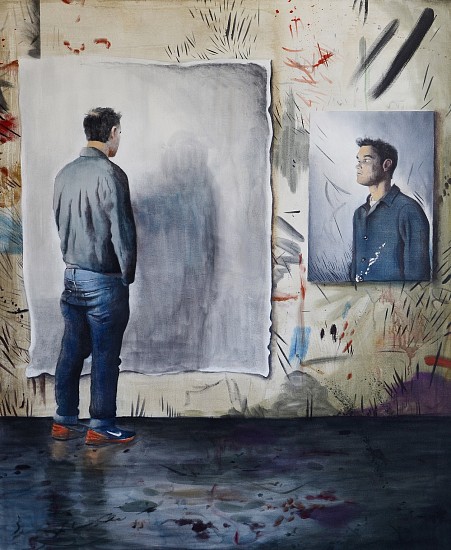 MATTHEW HINDLEY, THE DIVIDED SELF
2018, Oil on Linen