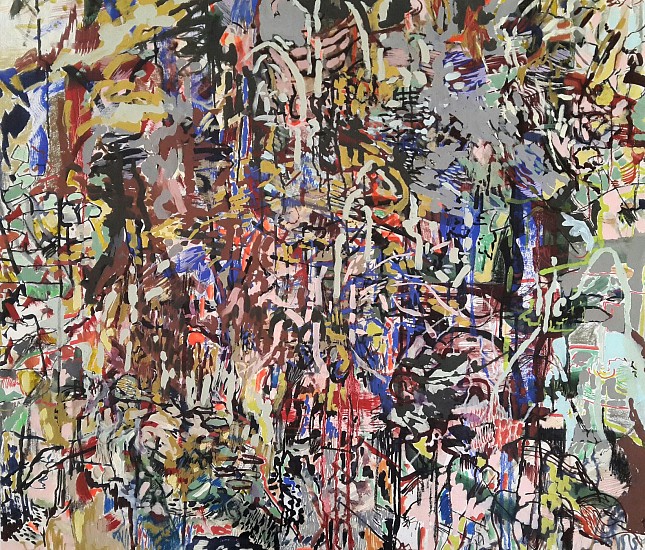 EMALIE BINGHAM, THE ONSET OF BLINDNESS
2018, Mixed Media on Canvas