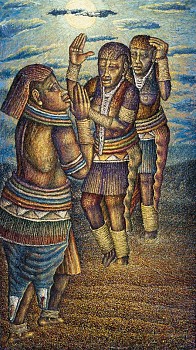 receiving her daughters