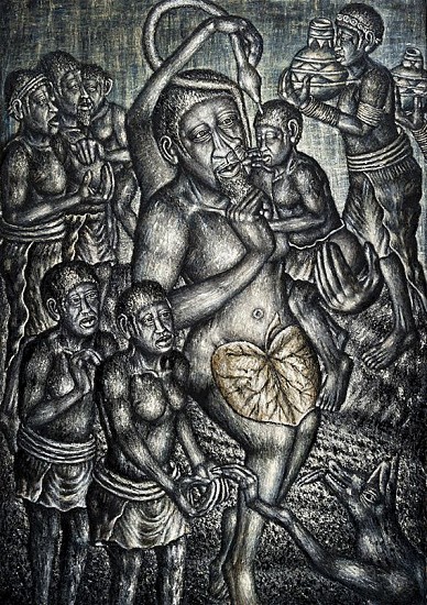 MMAKGABO HELEN SEBIDI, THE MODERN MOTHER
2014-2015, Oil on Canvas