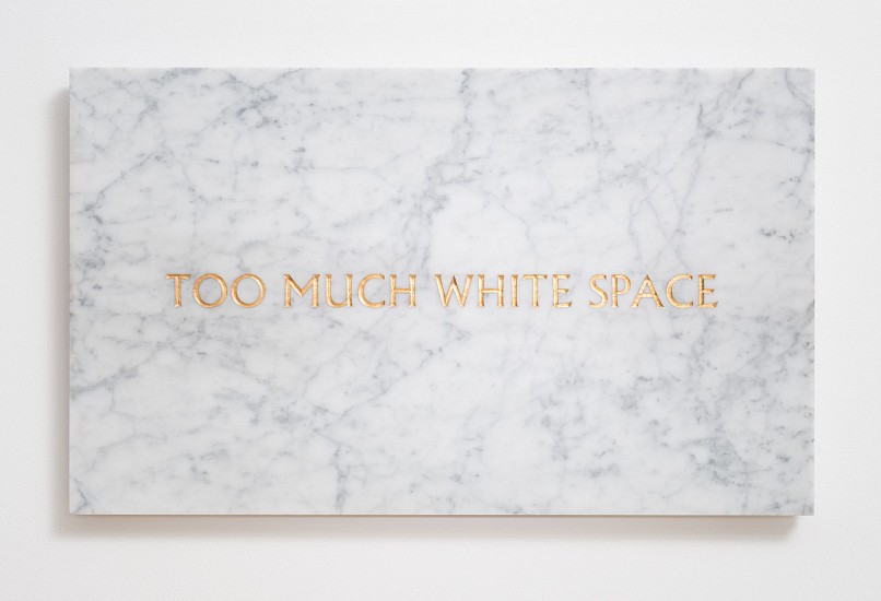 BRETT MURRAY, SPACE
2018, MARBLE AND GOLD LEAF