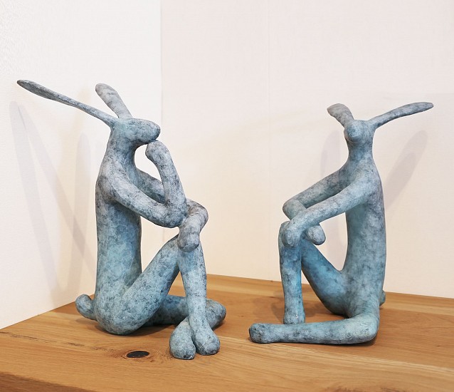 GUY DU TOIT, THE SITTING HARES (THINKER & ARMS CROSSED)
Bronze