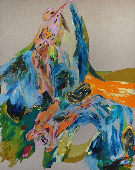 LUCY JANE TURPIN, FIGURES OF THE BLUE VOLCANO
2020, Oil on Linen