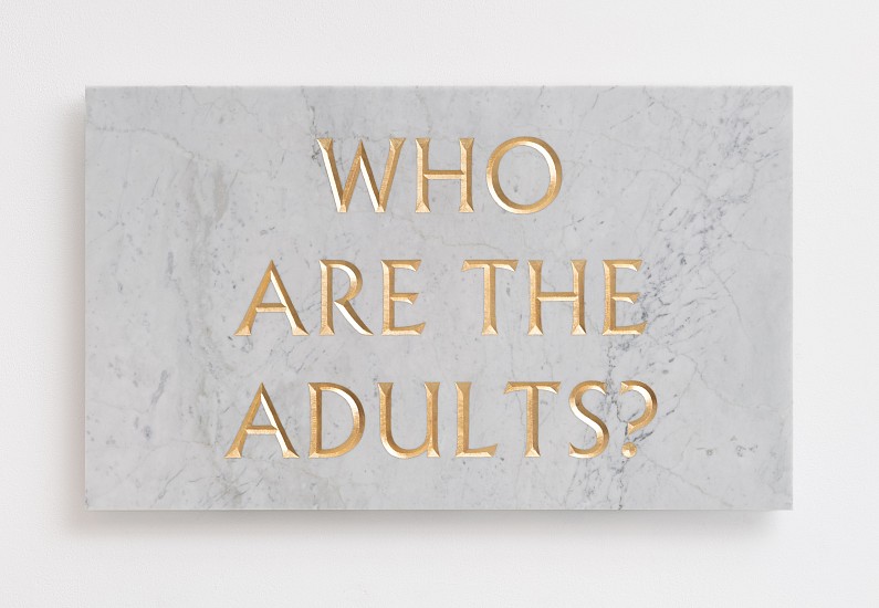 BRETT MURRAY, WHO?
2021, MARBLE AND GOLD LEAF