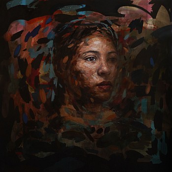 nucleus 2021 oil on linen 200x200cm hr