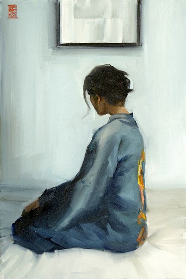 SASHA HARTSLIEF, THE BLUE KIMONO
2022, Oil on Canvas