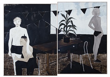 Scene from an apartment diptych