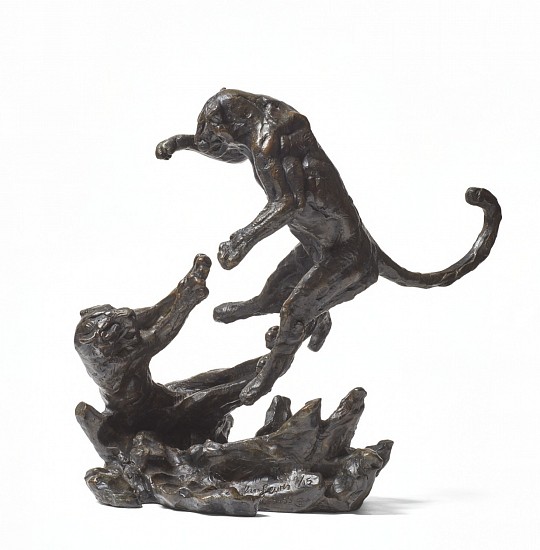DYLAN LEWIS, S455 PLAYING LEOPARD PAIR II MAQUETTE
2022, Bronze