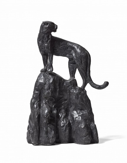 DYLAN LEWIS, S461 LEOPARD ON TERMITE MOUND MAQUETTE
2022, Bronze