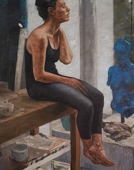 Continually Paused 2023 oil on linen 150x120cm