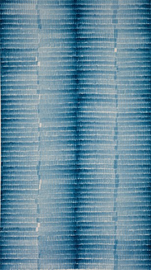CATHY ABRAHAM, YIELD TO THE BLUE I
2023, OIL ON BELGIAN LINEN CANVAS