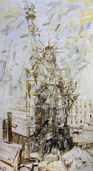 NIGEL MULLINS, LIBERTY IN PARIS
2017, Oil on Canvas