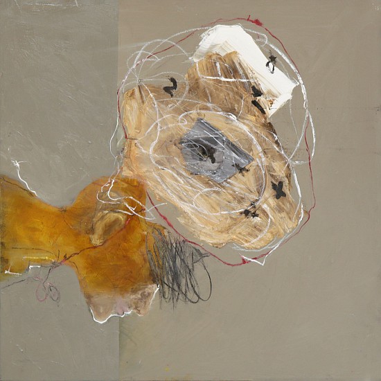 LORIENNE LOTZ, A BEE IN HER BONNET
2024, OIL AND CHARCOAL ON CANVAS