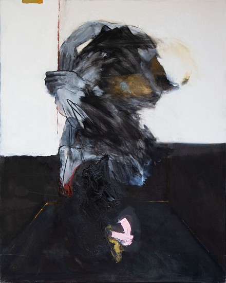 LORIENNE LOTZ, A KNIFE'S EDGE
2024, OIL AND CHARCOAL ON CANVAS