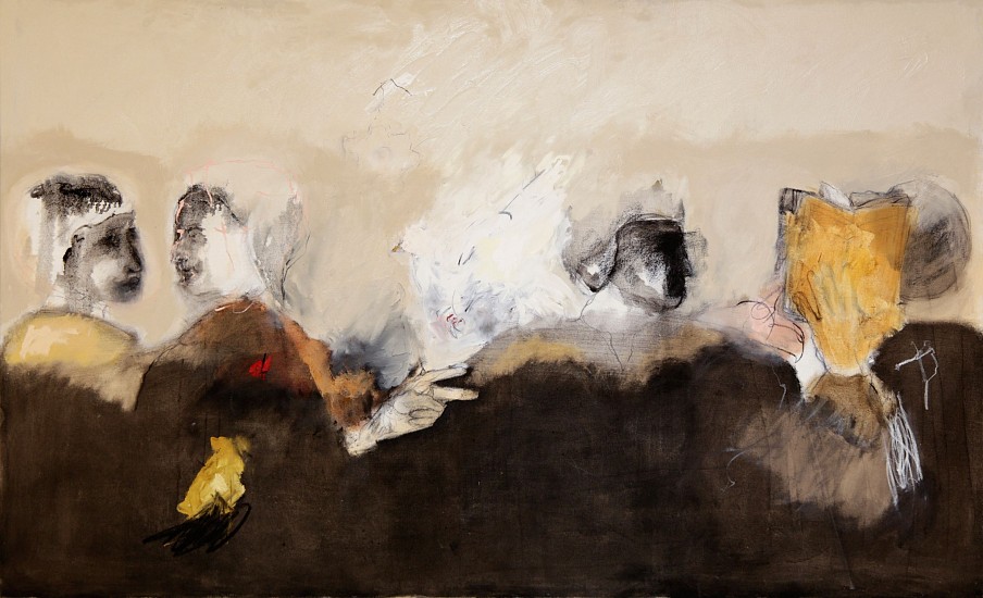 LORIENNE LOTZ, BLESSED ARE THE PEACEMAKERS
2024, OIL AND CHARCOAL ON CANVAS