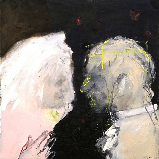 LORIENNE LOTZ, TILL DEATH DO US PART
2024, OIL AND CHARCOAL ON CANVAS