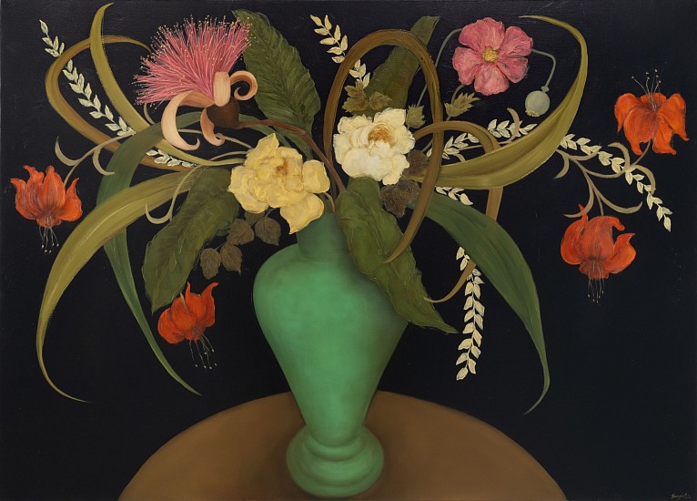 SHANY VAN DEN BERG, HAAR GROEN VAAS
2024, OIL ON FRENCH LINEN