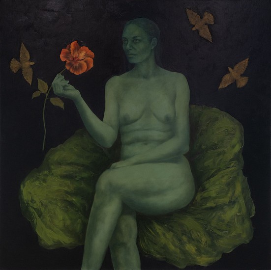 SHANY VAN DEN BERG, EEN BLOM OP N SLAG
2024, OIL ON FRENCH LINEN