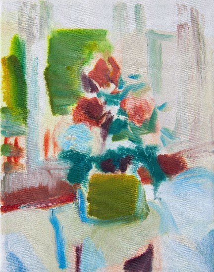 SWAIN HOOGERVORST, FLOWERS IN FRONT OF THE WINDOW
2024, Oil on Canvas