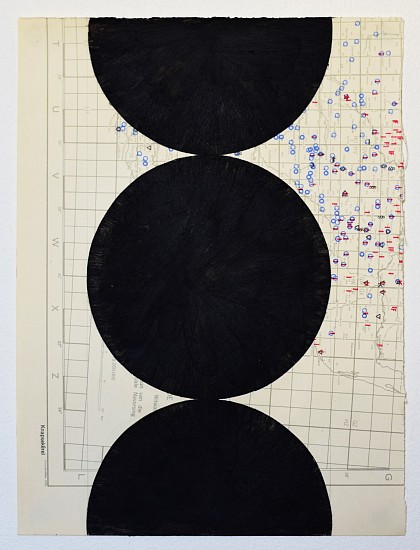 VUSUMZI NKOMO, ANXIOGENIC BLACK SPOTS
2024, SHOE POLISH ON FOUND PAPER