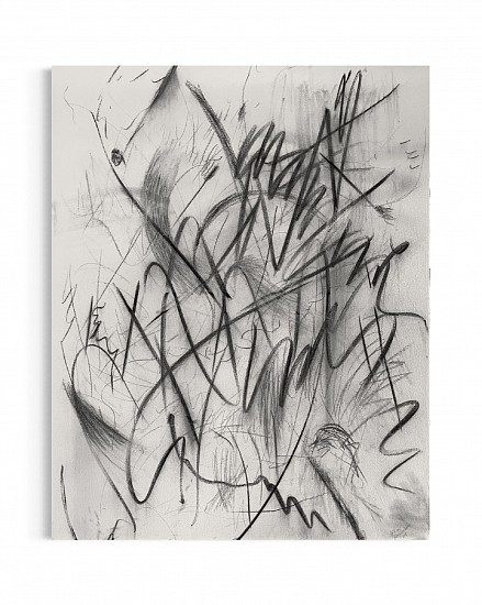 AKSHAR MAGANBEHARIE, SCRATCH
2024, CHARCOAL ON CANVAS