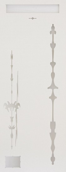 RUBY BAILEY, ABSENCE ~ HOW SILLY AND HOW SAD
2024, PURE WHITE POWDER COATED LASER-CUT STEEL AND PRINTED MAGNETIC UV VINYL