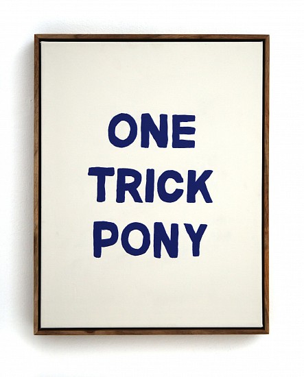 LUCA EVANS, ONE TRICK PONY
2025, ACRYLIC ON COTTON CANVAS