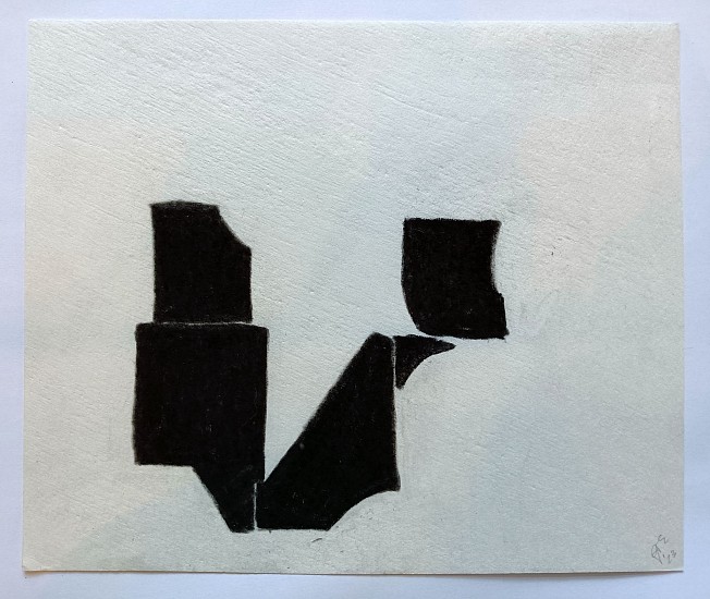 GWEN VAN EMBDEN, SELF PORTRAIT 1
2025, CHARCOAL ON SILK JAPANESE PAPER