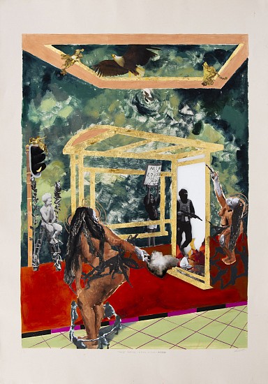 KEABETSWE SEEMA, TARGET PRACTICE: A RING-A-RING-A-ROSEY
2024, MIXED MEDIA ON FABRIANO