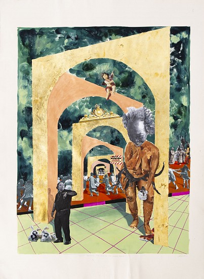 KEABETSWE SEEMA, TARGET PRACTICE: THE SINS OF THE WINDOW SEALS
2024, MIXED MEDIA ON FABRIANO