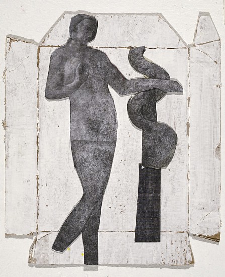 JOSIE GRINDROD, FORBIDDEN FRUIT VIII
2024, MIXED MEDIA COLLAGE ON CARD