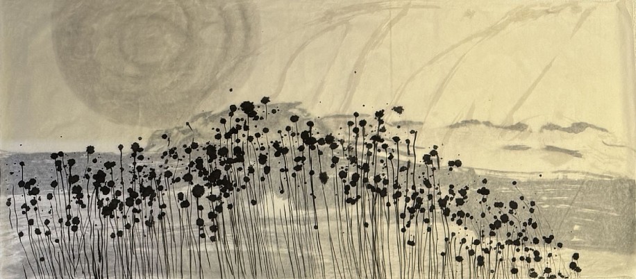 GWEN VAN EMBDEN, POPPIES
2025, 3 LAYERS OF INK ON SILK MULBERRY PAPER