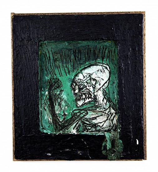 BOYTCHIE, UNTITLED (HUSTLER 3)
2025, OIL, ENAMEL AND BITUMEN ON WOOD