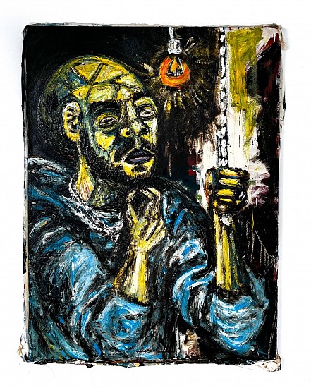 BOYTCHIE, SELF PORTRAIT
2022 - 2025, OIL, ENAMEL AND BITUMEN ON CANVAS