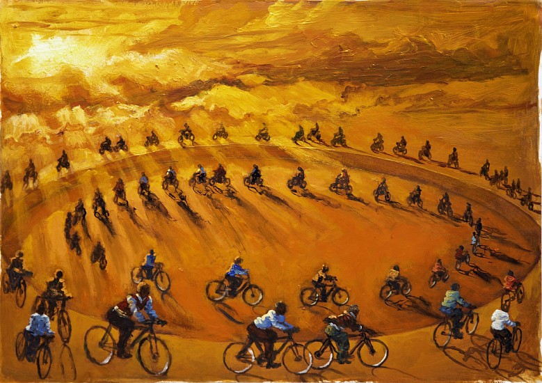 NDIKHUMBULE NGQINAMBI, AMSTERDAM II
2025, OIL ON PAPER