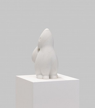 brett murray witness carrara marble. 40 x 20 x 21.2 cm mr c mike hall 2