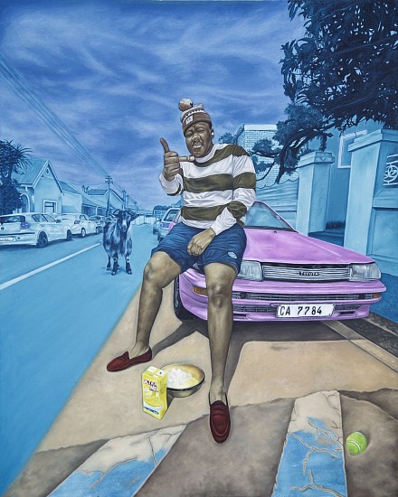 MBULELO PARADISE LOKOTO, YHAA BENITHINI?
2025, Oil on Canvas